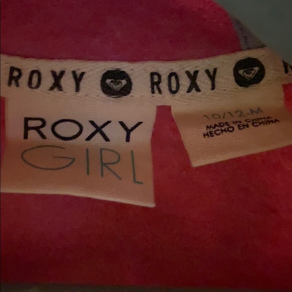 Roxy Pink Size 10/12 zip up Hoodie - Picture 2 of 4